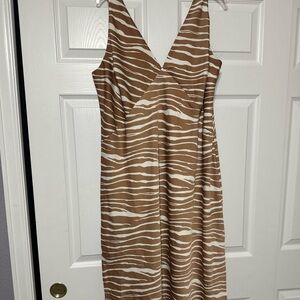 Brown Zebra Dress